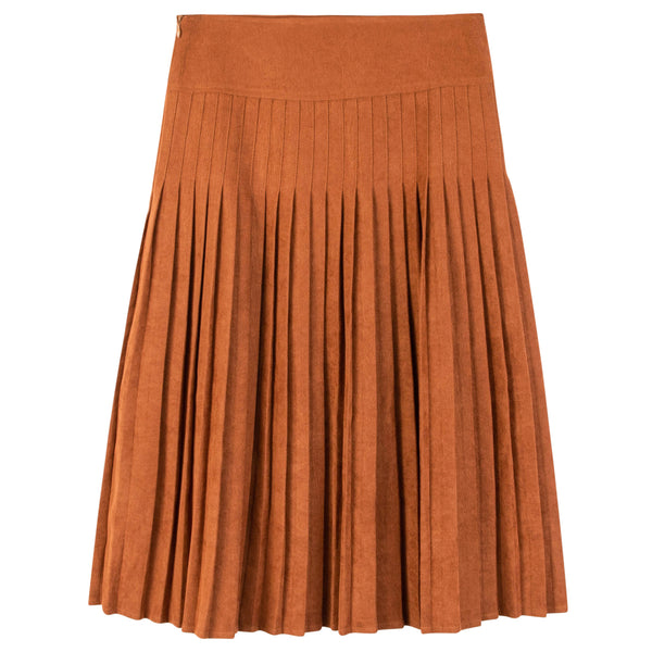 Honeyseed  Suede Pleated Skirt