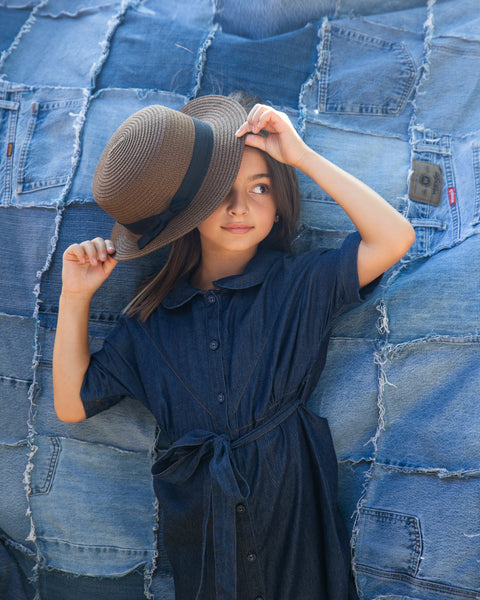 Teela Denim Tie Shirt Dress Hats to Hose Teela Denim Tie Shirt Dress Hats to Hose