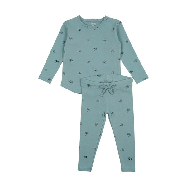 Bee & Dee Little Buds Print Pajamas