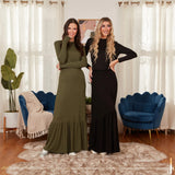 Japparel Ayala Ruffle Maxi Skirt