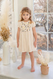Nou Nelle Embroidered Floral Bib Dress
