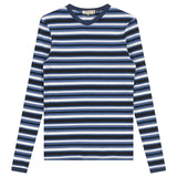 Faves Ribbed Stripe Vneck Tee