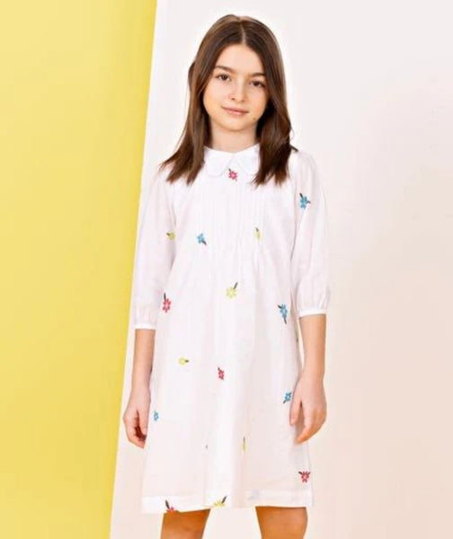 Jay Bee Embroidered Dress L/S