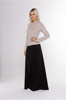 Ivee Pockets and Buttons Skirt