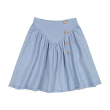 Teela Denim Triangle Seam Skirt