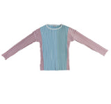 Pompomme Embossed Striped Sweater