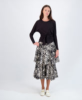 MaxMrkt Layered Pattern Skirt