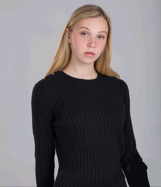 Peode Ribbed Sweater With Buttons