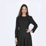 Touch Sequin Tweed Asymmetric Dress