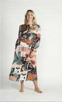 Weekend Satin Print A-Line Dress