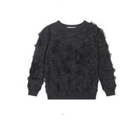 Paisley Lace Ruffle Sweater