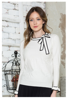 Ivee Side Neck Bow Sweater