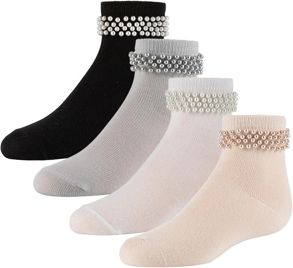 Zubii 622 Strands of Pearl Ankle Socks