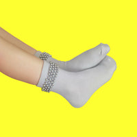 Zubii 622 Strands of Pearl Ankle Socks
