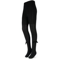 Zubii Striped Textured Bow Tights