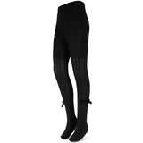 Zubii Striped Textured Bow Tights