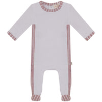 Bondoux Bebe Striped Panel Footie