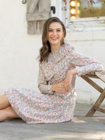 Udel Waisted Floral Dress