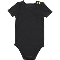 Lil Legs Ribbed SS Onesie w Buttons