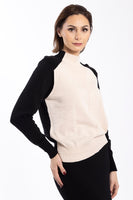 Concept Colorblock Ribbed V Sweater