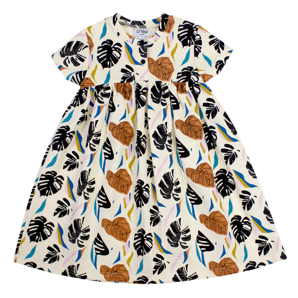 Crew Leaf Pattern Dress