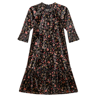 Seal Floral Ruffle Robe
