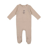 Lilette Embroidered Cotton Footie