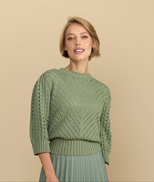 Carlucci V Design Open Stitch Sweater