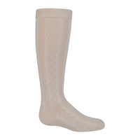 Zubii Diamond Cut Texture Knee Sock