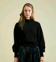 Sara Navon Knit Open Work Sweater