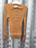 Harper JW2153-B Ribbed Button Sweater