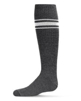 Memoi Marled Ribbed Stripe Knee Sock
