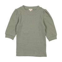 Lil Legs 3/4 Sleeve Rib Puff Sleeve Tee