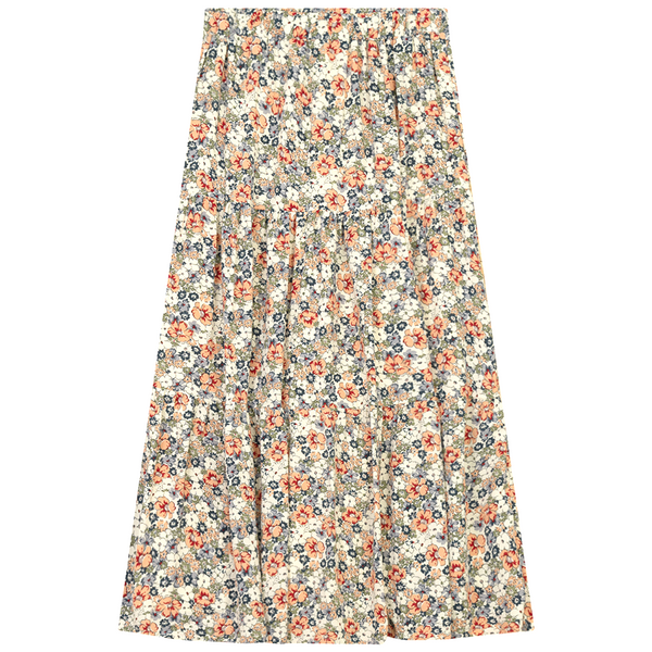 Birch Midi Floral Tiered Skirt