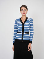 Coco Ribbed Stripe Cardigan