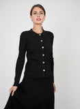 Vivid Rib Knit Button Down Cardigan