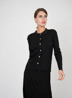 Vivid Rib Knit Button Down Cardigan