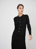 Vivid Rib Knit Button Down Cardigan