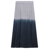 Spades Ombre Dip Dye Midi Skirt