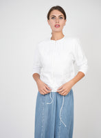 Coco Linen Pulled Waist Top