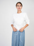 Coco Linen Pulled Waist Top