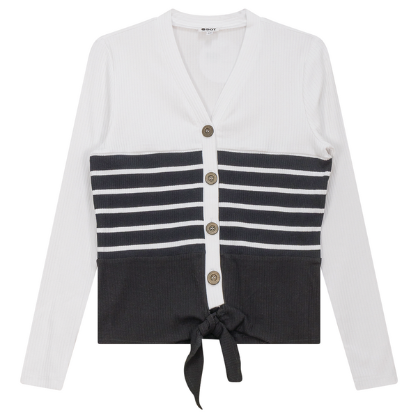 Dot Stripe Cardigan