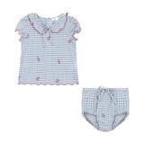 Elle & Boo Ruffle Collar Baby Set