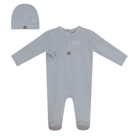 Fragile Side Tie Romper W/ Hat