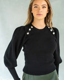 Front Row F20C13A Puff Sleeve Sweater