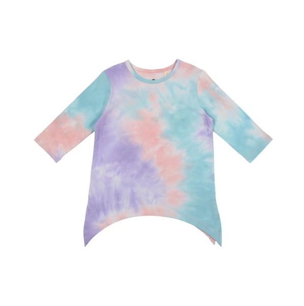 Three Bows Asymmetric Tie Dye Set