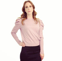 Parcelle Puff Sleeve Crewneck Sweater