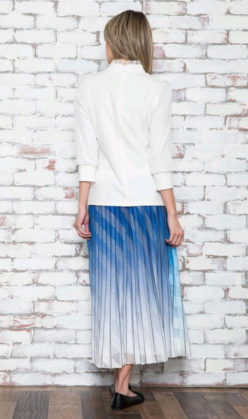Edera Pleated Net Skirt