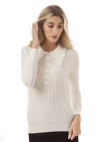 Paper Parachute Waffle Collared Sweater