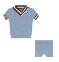 No18 Vneck Knit Baby Set